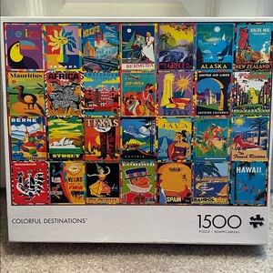 Colorful Destinations 1500-Piece Puzzle